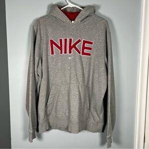 Great Vintage Nike Middle Center Swoosh Hoodie Travis Scott Gray Size XL